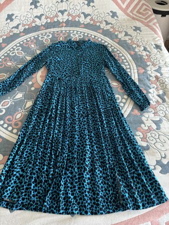 Aniston Casual Kleid, Gr. 36, blau/schwarz, neuwertig, Visko