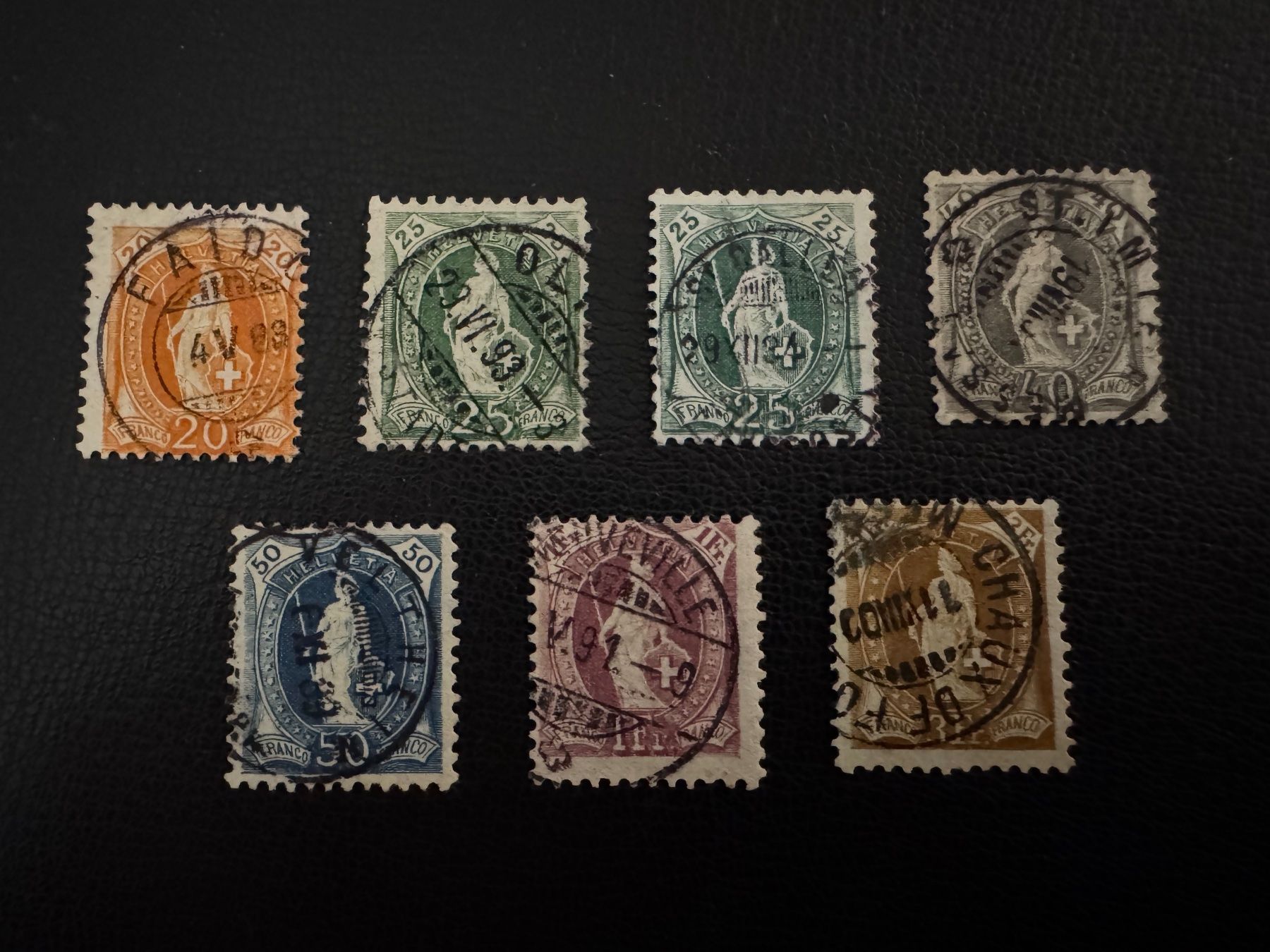 Tutti i francobolli: Stehende Helvetia 1882-1893, Kontrollzeichen Typ A, gest. – Usato da Stallikon venduto da HILDECH1 1