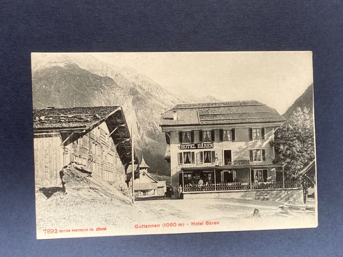 Cartoline postali: Guttannen - Hotel Bären - 1911 – Usato da zürich venduto da papalapa