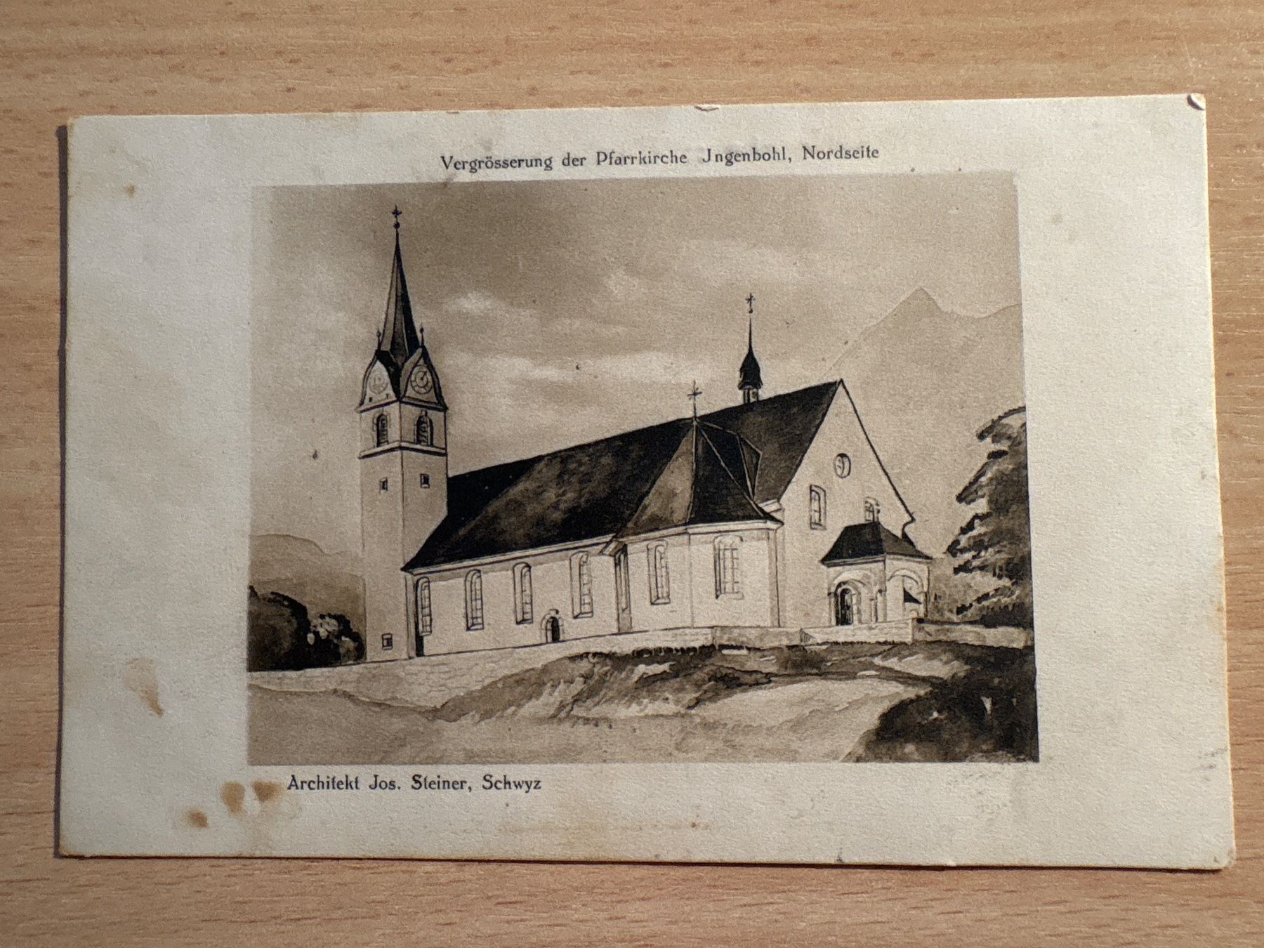 Cartes postales: Ansichtskarte Pfarrkirche Ingenbohl Nordseite Architekt S... – D'occasion à Ibach par lisch3
