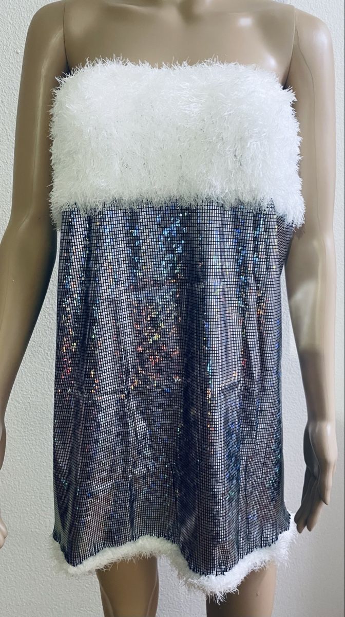 Vestiti: Party Kleid Silber Glänzen funkeln , Gr./M – Nuovo e nell'imballaggio originale da Au ZH venduto da Jaggy4