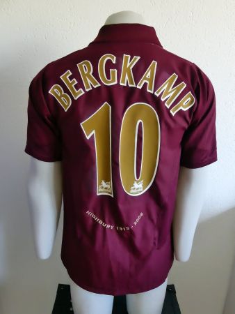 Home, Arsenal 2005-2006, Bergkamp, maillot vintage football