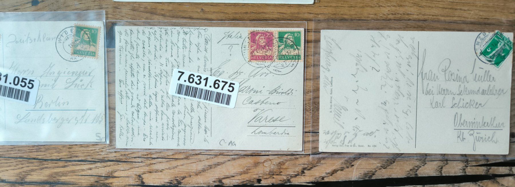 Cartoline postali: 11 Alte Ansichtskarten Bremgarten usw. – Usato da Boswil venduto da florida12 6