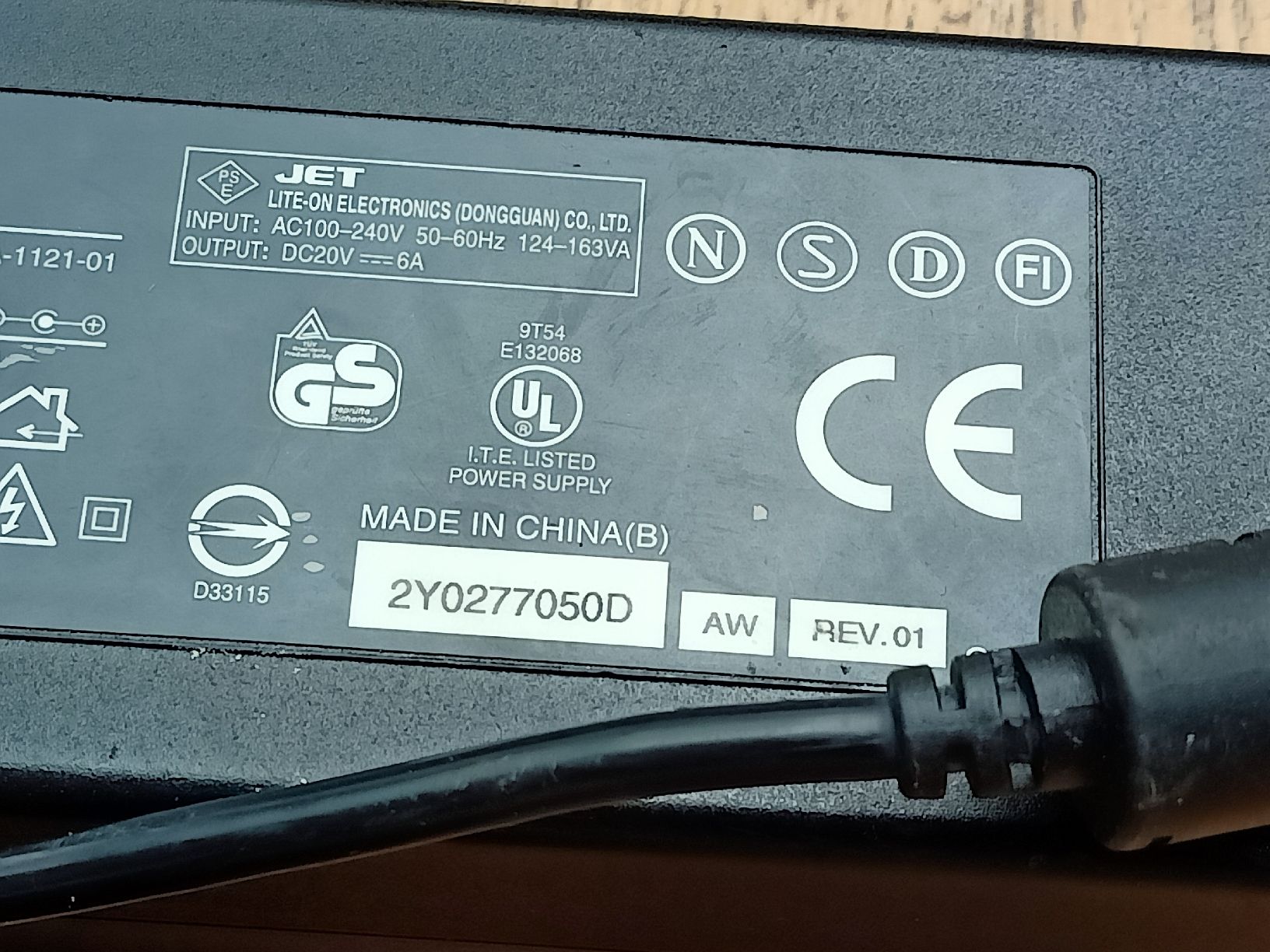 Caricabatterie: Liteon Netzteil PA-1121-01, 20V, 6A – Usato da Flamatt venduto da Marpou 3
