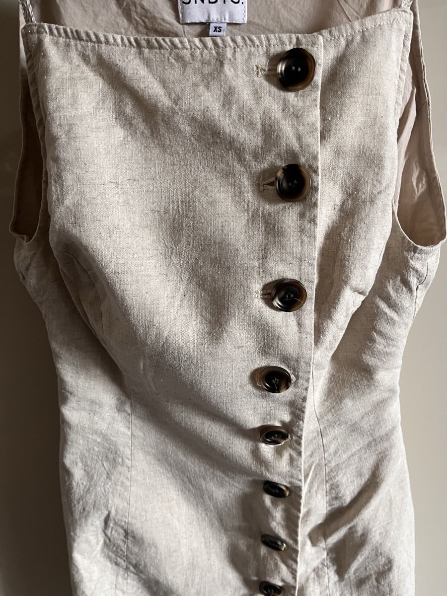Vestiti: Leinenkleid beige Gr XS  – Nuovo (secondo la descrizione) da Regensberg venduto da kroti68 3
