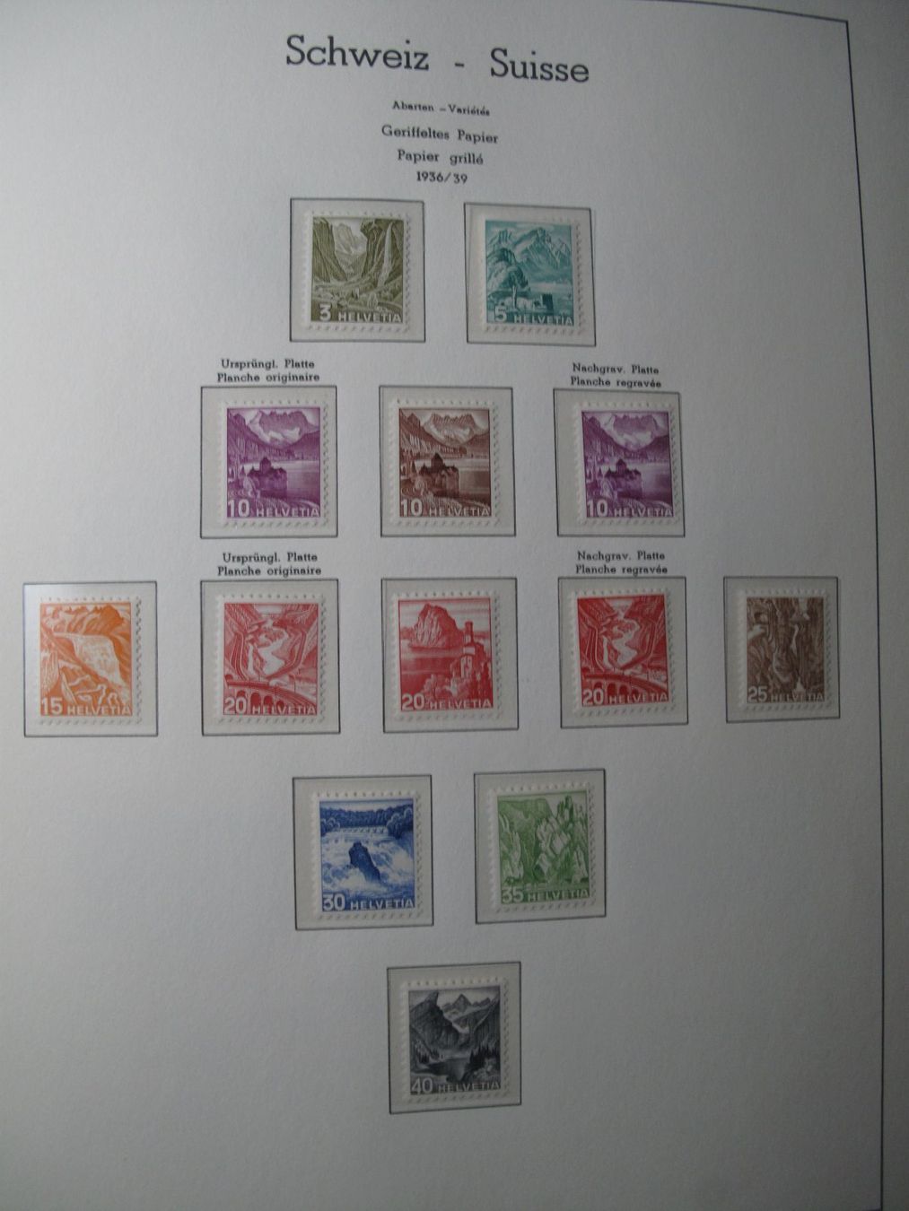 Album: Album Schweiz 1907 - 1989 Postfrisch – Usato da Wil SG venduto da fva01 8