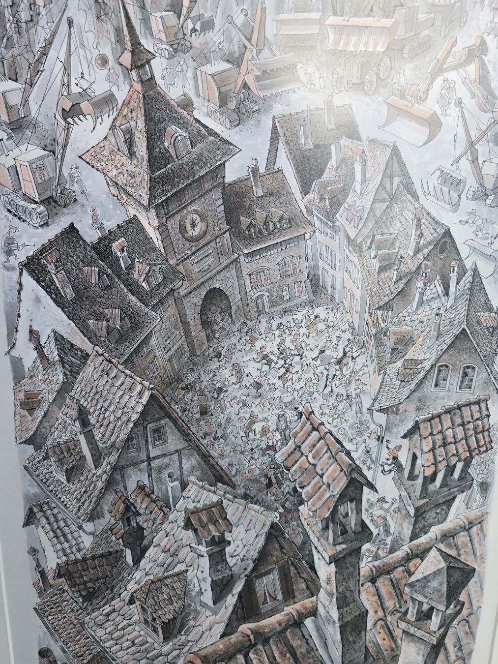 Poster & Bilder: Bild 15/20 von E. Leutenegger, Stadtmotiv, gerahmt – Gebraucht aus Walkringen von Vanuca 7
