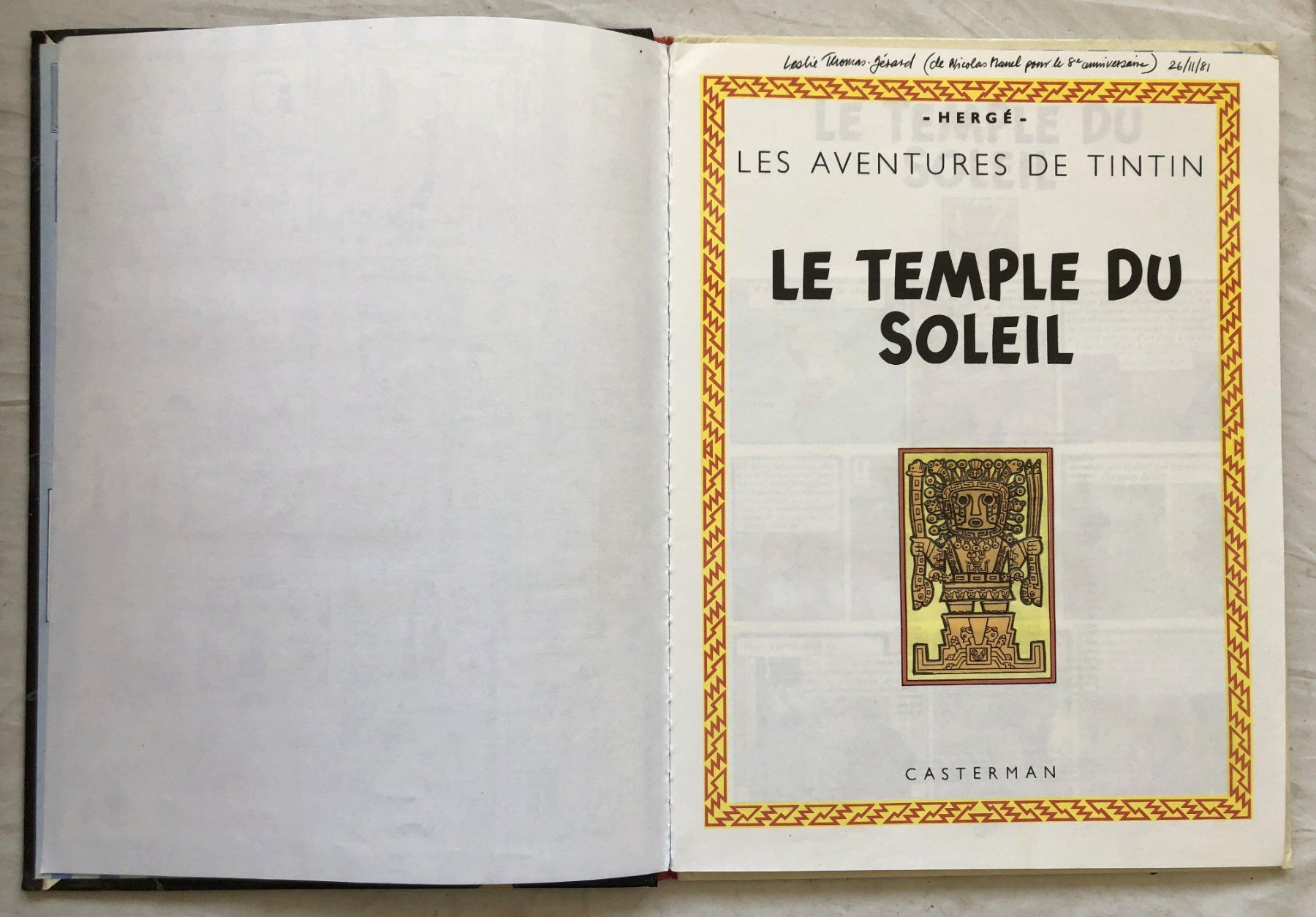 Fumetti: TINTIN - 14 - LE TEMPLE DU SOLEIL – Usato da Schaffhausen venduto da durruti 2