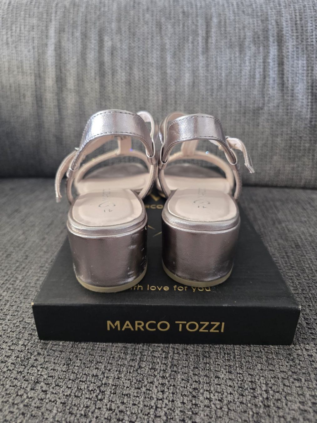 Scarpe da donna: Marco Tozzi - Sandalen, Rosegold, Grösse 41, – Usato da Schlieren venduto da est_b2px 3