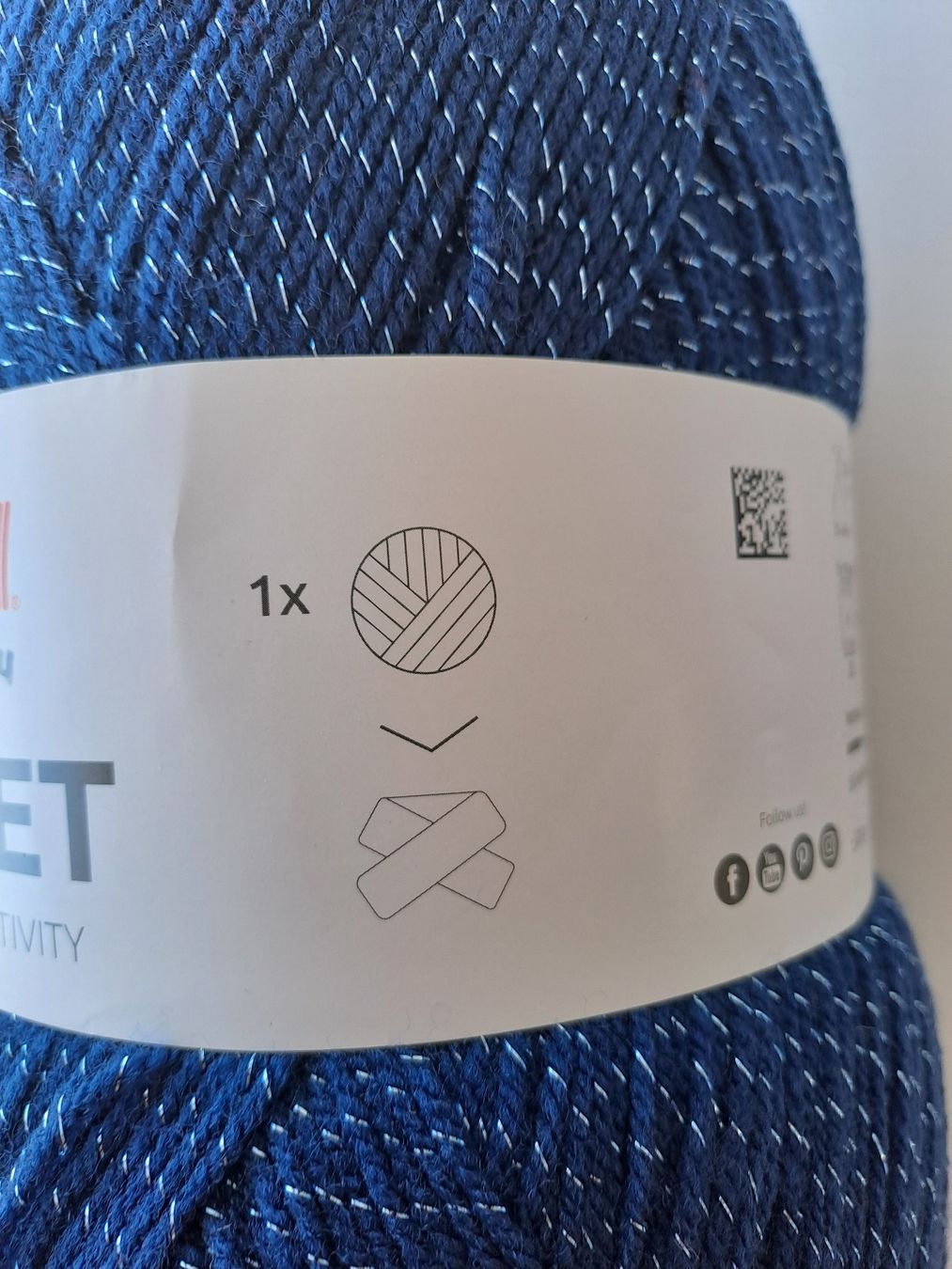 Lana: Wolle katia Comet dunkelblau-Silber 300g NEU – Nuovo (secondo la descrizione) da Glashütten venduto da Schwebefisch 3