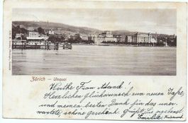 ZÜRICH Utoquai 1900 Dampfschiff - phot. Goetz Luzern