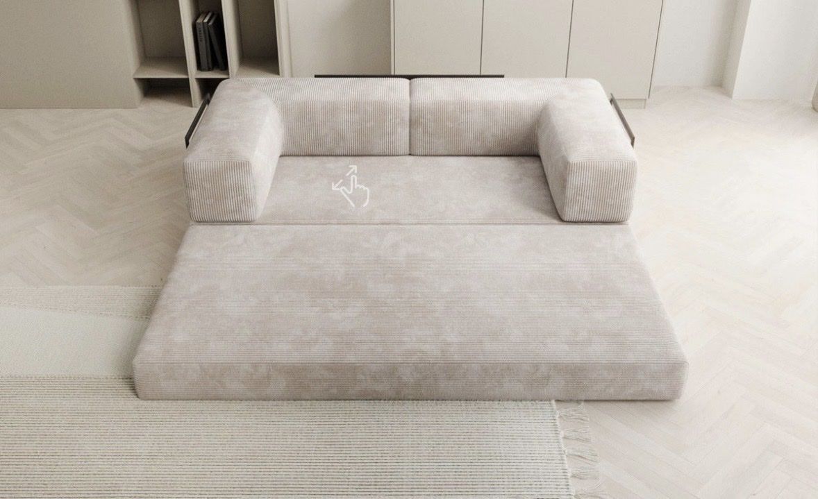 Letti: Gästebett Bett Couch Sofa beige Cord neu – Nuovo (secondo la descrizione) da Flurlingen venduto da Seekind87 4