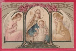 PRÄGEKARTE, FEÖHLICHE WEIHNACHTEN, 22.12.1914, GESEGNETES NE