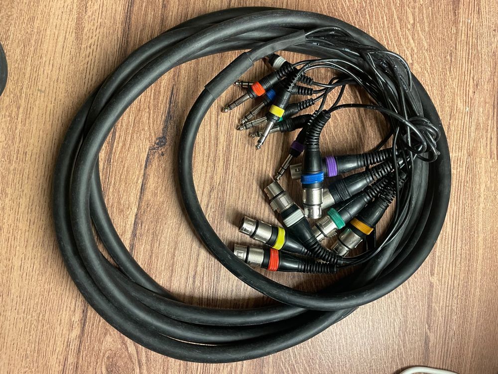 Adam Hall Cables K3L8MF0500 3 Star Series Multicore Cable (8x XLR Male to 8x XLR Female, 5m