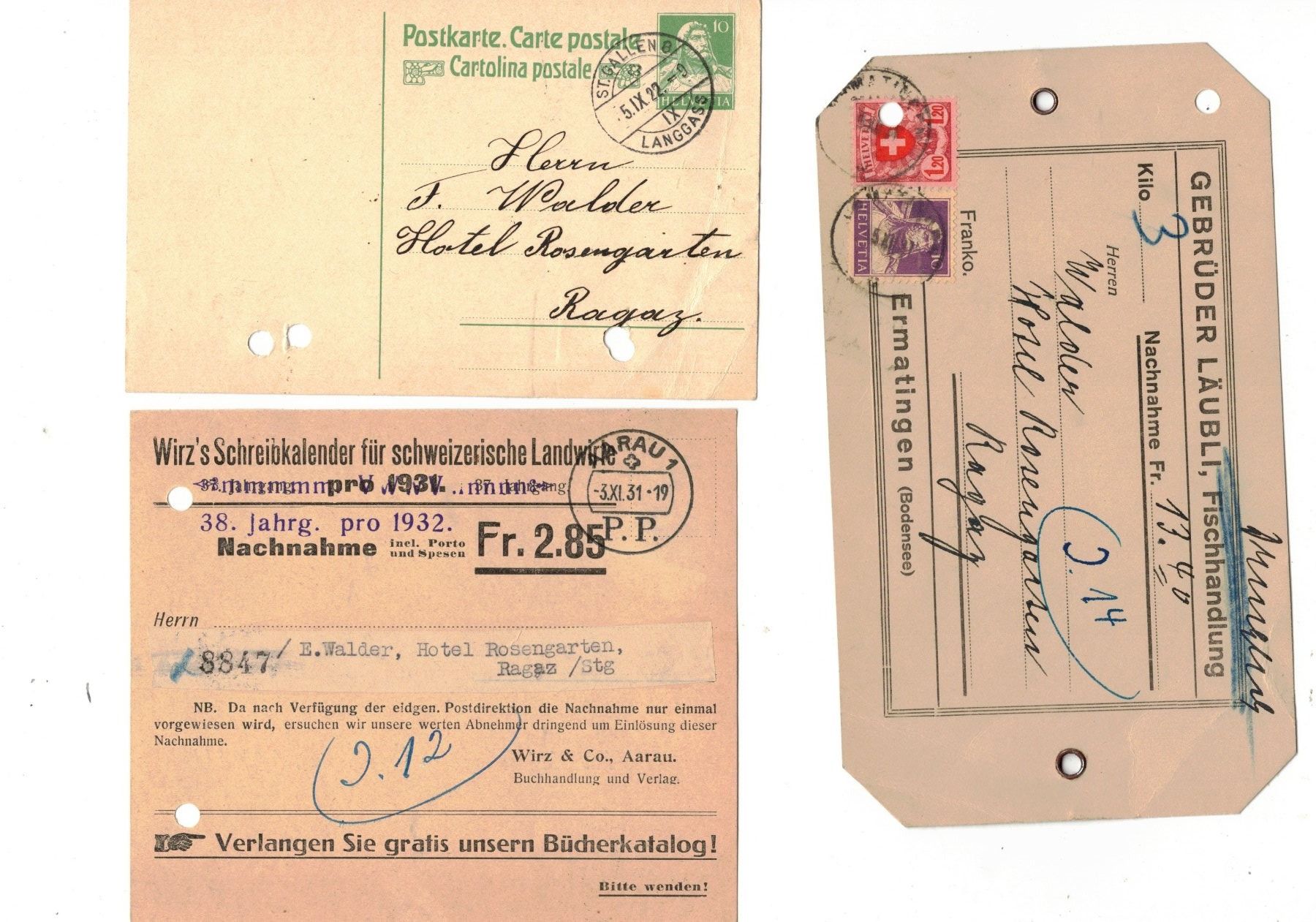 Documenti: BAD RAGAZ Hotel ROSENGARTEN P.P. Wechsel Schnäppchen – Usato da Widnau venduto da Seppl480 1