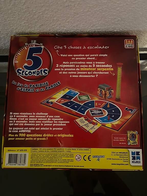 Jeux: Jeux de société - 5 Secondes  – D'occasion à Chavannes-Renens par luc_52p8 1