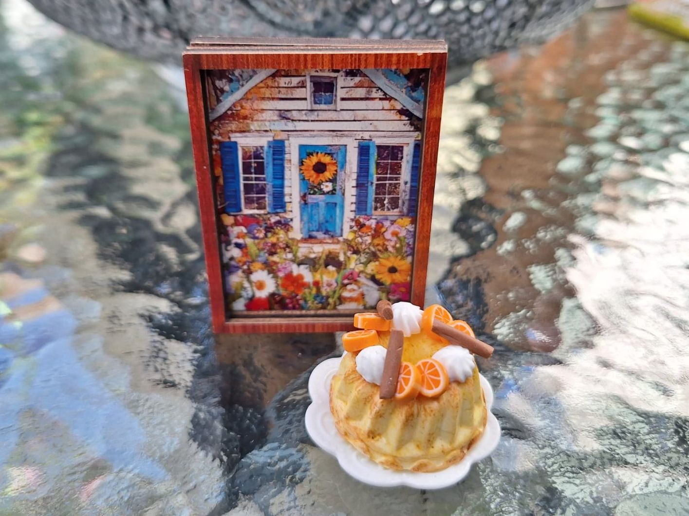 Case e mobili per bambole: Handmade Orangen Gugelhupf – Nuovo (secondo la descrizione) da Zürich venduto da HandmadeTinyFood 2