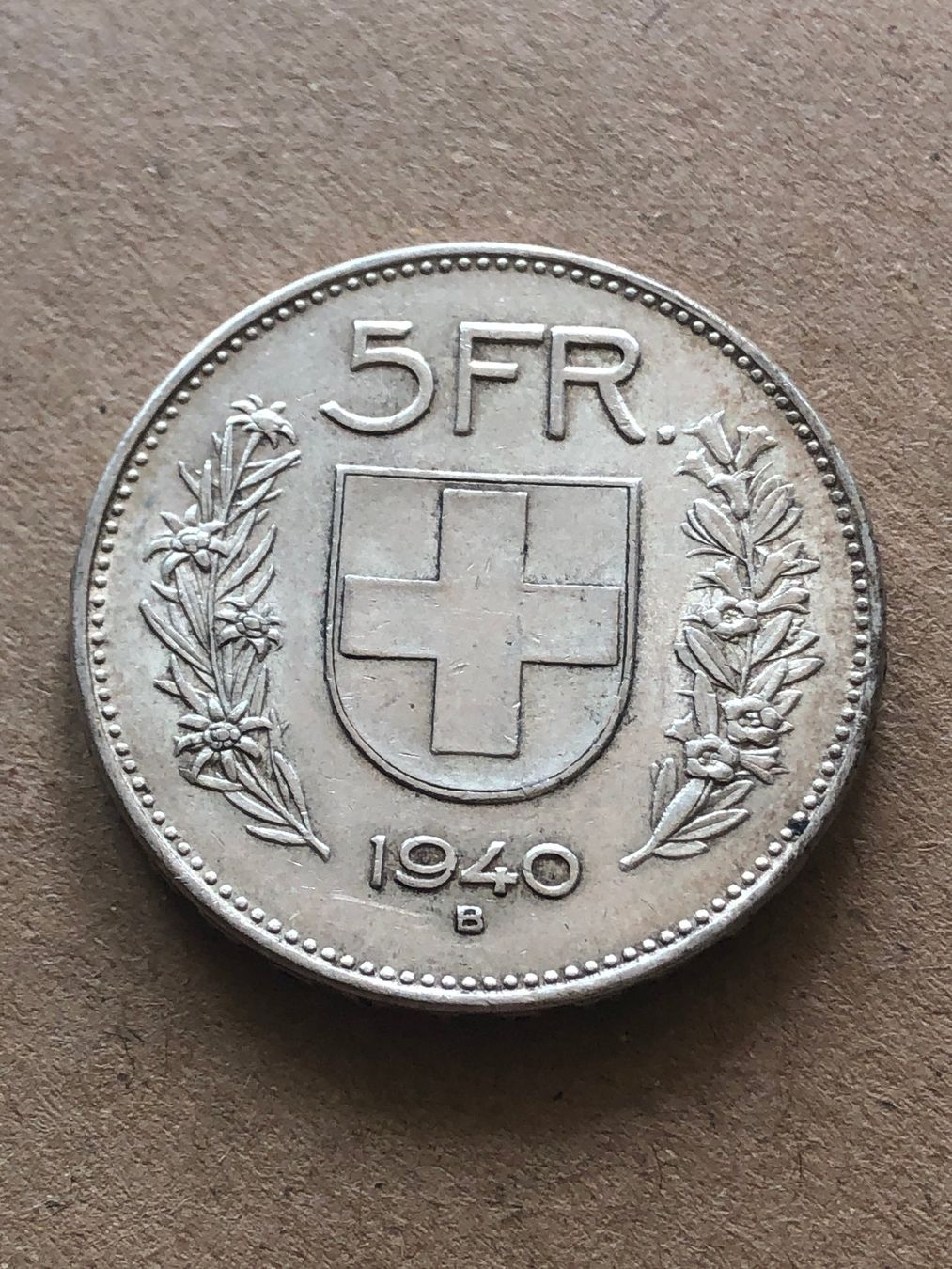 Tutti le monete: 5 Fr. 1940 – Usato da Schötz venduto da Odpa