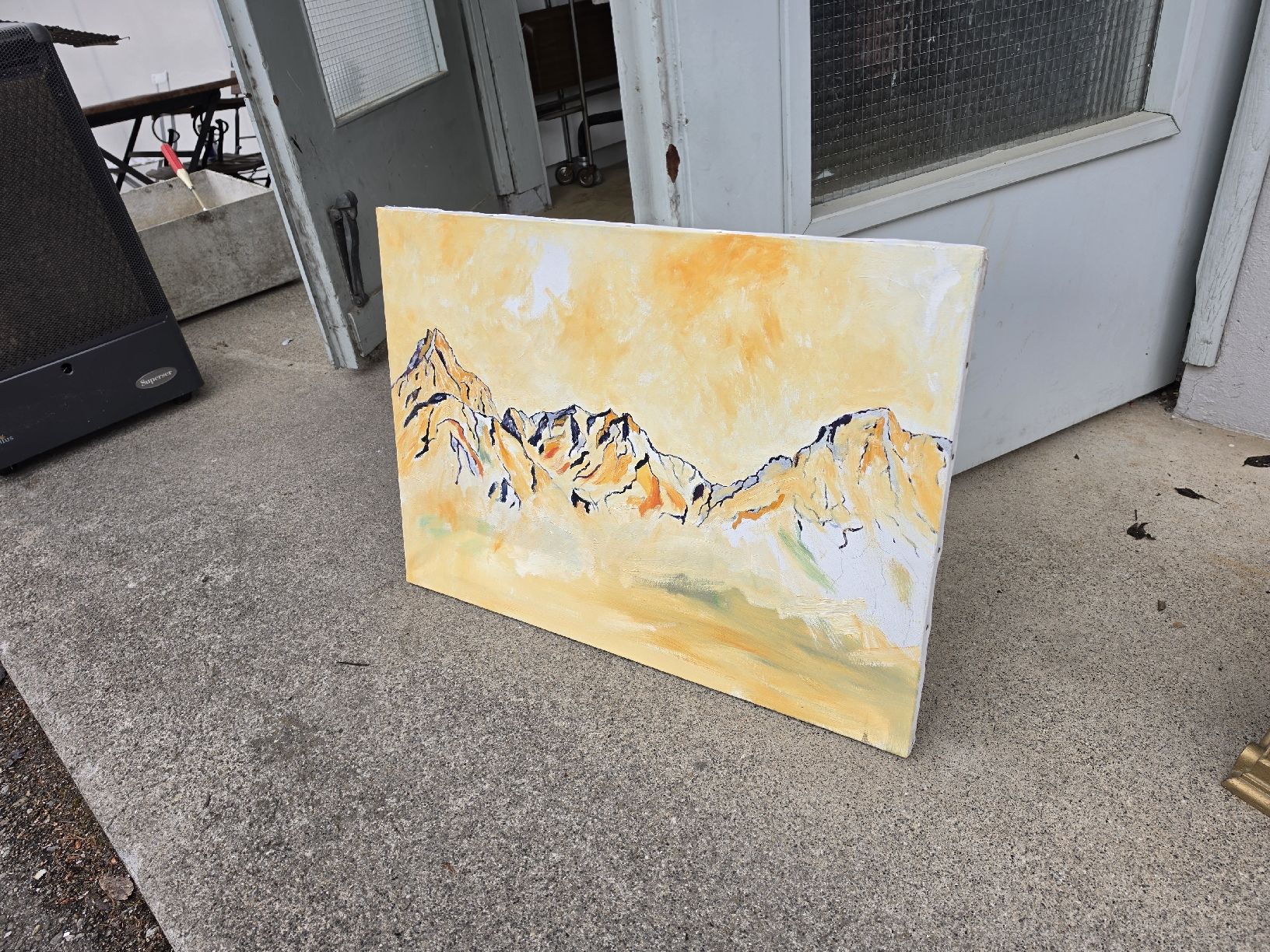 Dipinti: Berglandschaft Gemälde, Wandbild, Kunst, neuwertig... – Usato da Mettlen venduto da elios0888 9
