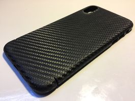 Handy Cover/Hülle Iphone X "CARBON"
