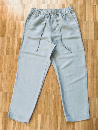 Leinenhose Gr 36 olivegrün