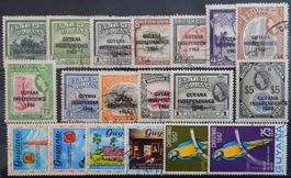 Guyana British Lot mit alten Werten Lot VI