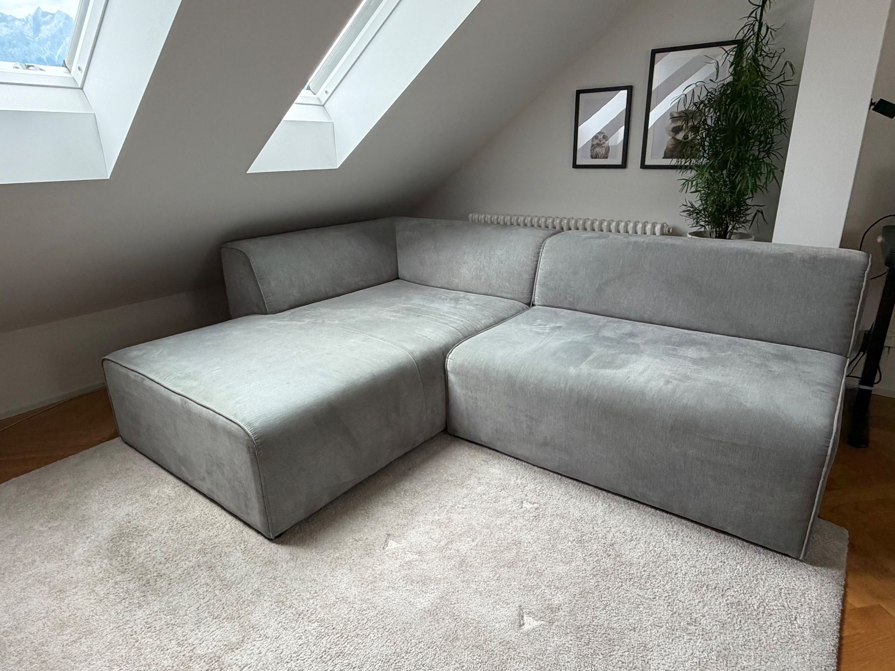 Sofas: Ecksofa (links), grau, guter Zustand – Gebraucht aus Luzern von maevuu