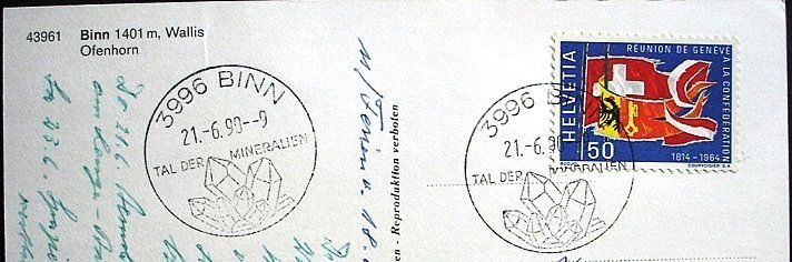 Cartoline postali: BINN Ofenhorn – Usato da Jona venduto da philajona 1