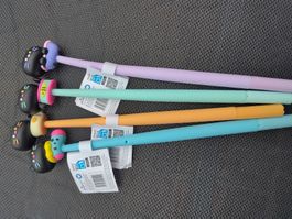 4 Stifte Tiere Katzen schwarz Neu