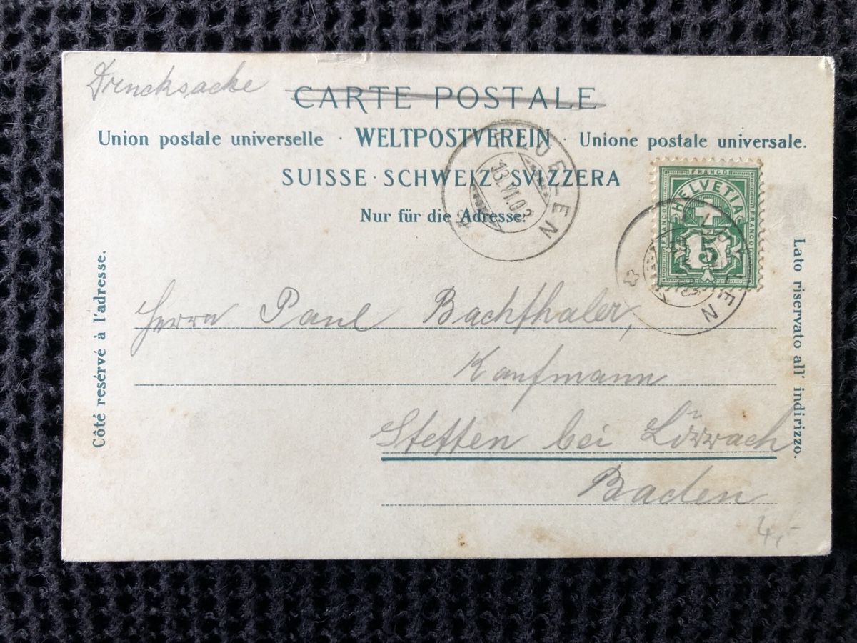 Cartoline postali: Ansichtskarte Altdorf – Usato da Näfels venduto da fritzjk 1