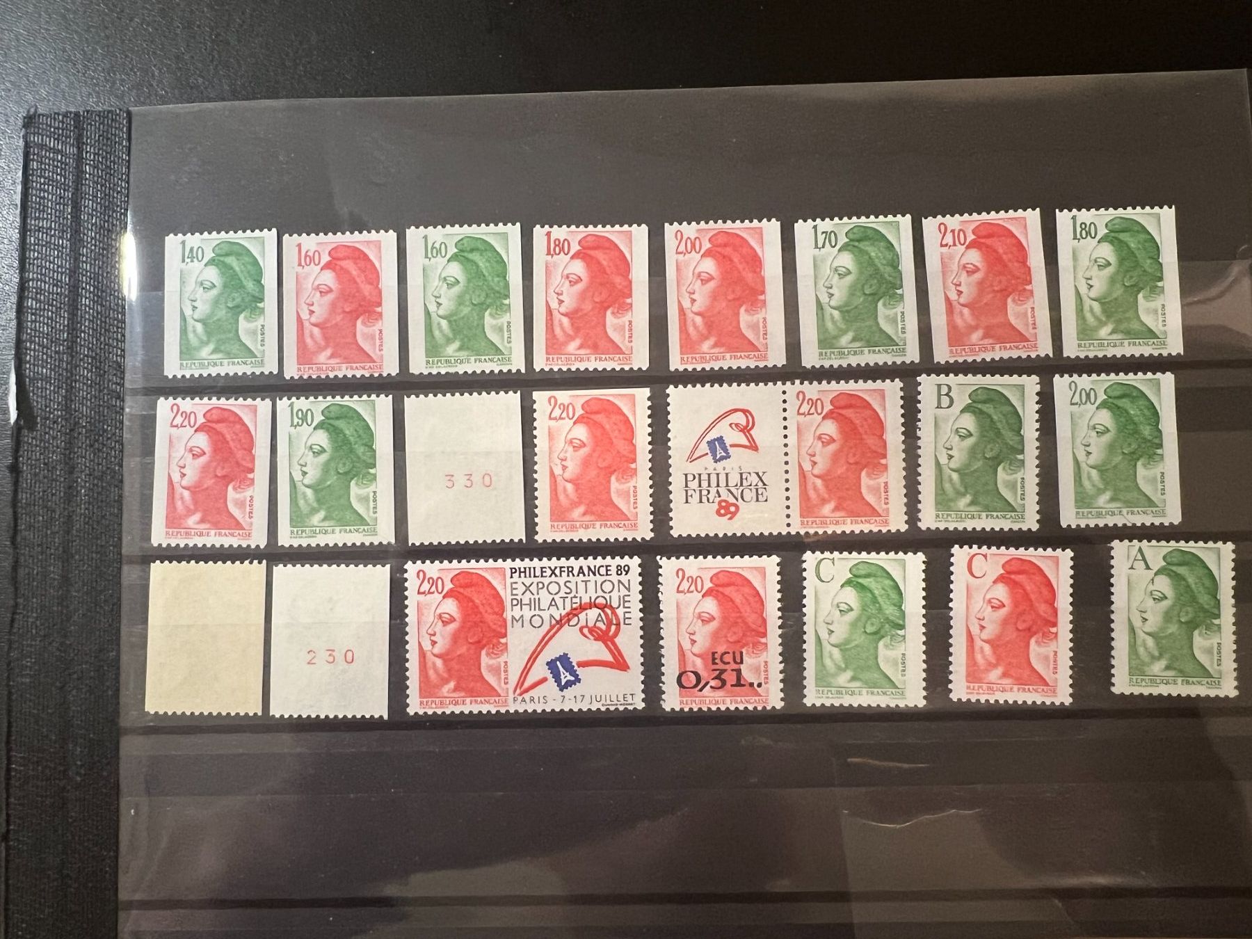 Tous les timbres: 50 Libertés de Gandon neufs** – Neuf avec emballage d'origine à Lausanne par ffhoud 1