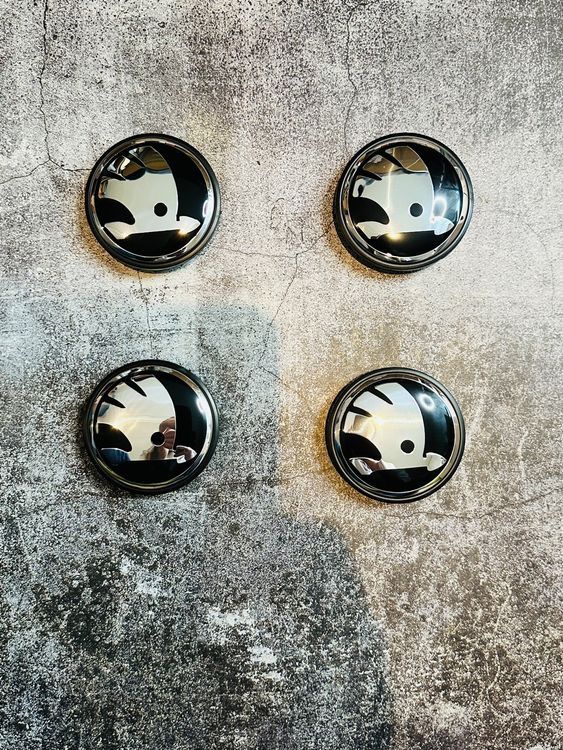 4 Radkappen Für Skoda - Silberne Nabendeckel 65mm Für Felgen | Originalersatz