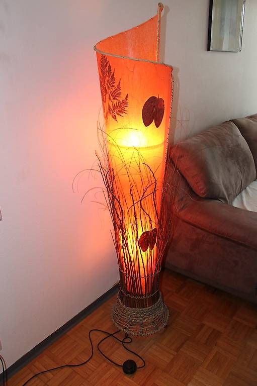 Lampade: Lampe sur pied déco papier orange – Usato da Thielle venduto da Oneil1372