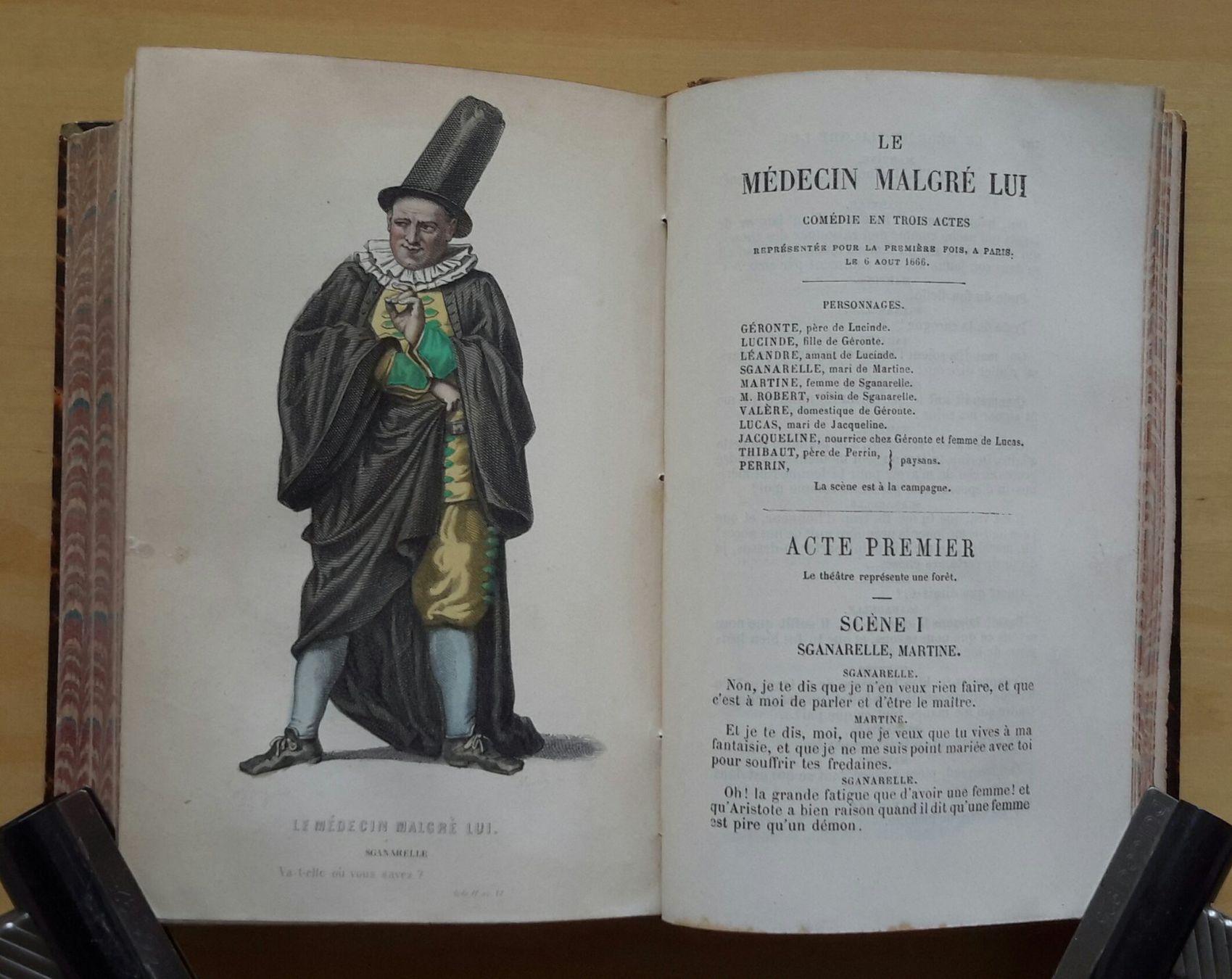 Libri: Oeuvres complètes de Molière , 2 Vols, Paris ca. 1900 . – Usato da Burgdorf venduto da Olli.34 4