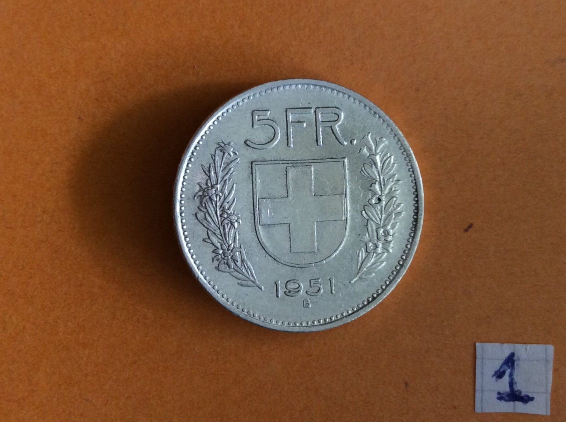 Tutti le monete: 5 francs  1951 – Usato da Genève venduto da pie_fh2d