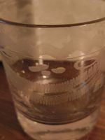 antikes Glas ev Flüeli Glas 8cm hoch