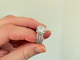11 mm 5CT Big Moissanite color D ring SIZE 55