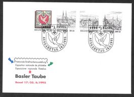 FDC Serie Einzelwerte W75-W78 Basler Taube Basel 16.5.1995