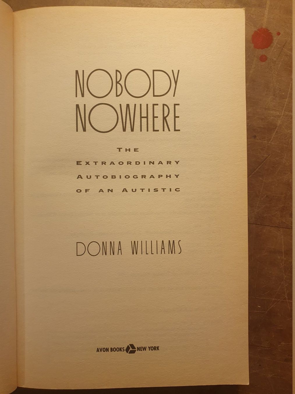 Libri: Nobody Nowhere - Donna Williams – Usato da Zürich venduto da loosebone 1