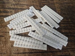 lego 2445 lot de 20 pièces White Plate 2 x 12