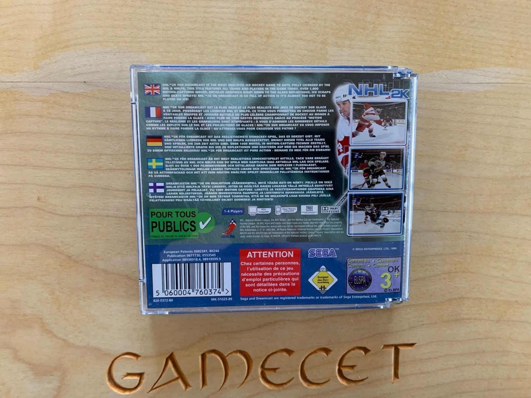 Spiele: NHL 2k Sega Dreamcast Hockey – Gebraucht aus Steinach von Gamecet 3