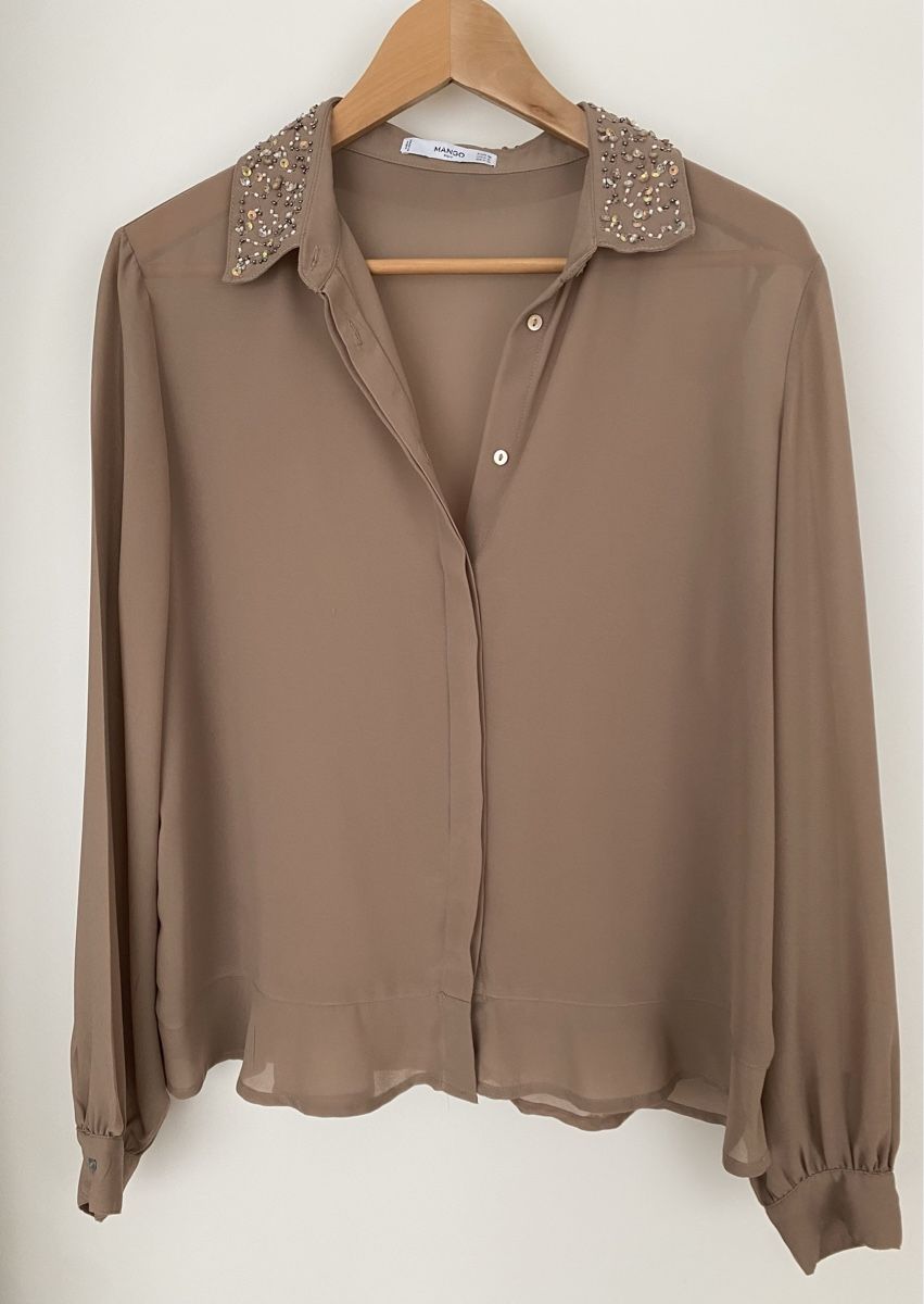 Mango Camicette: Chemise MANGO, M, col à paillettes – Usato da Bussigny venduto da cac_q2c6 2