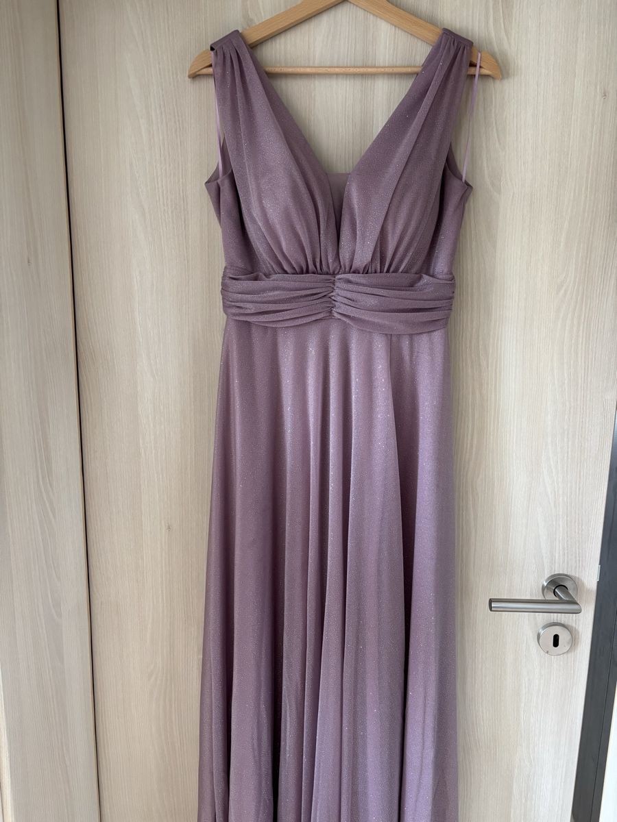 Kleider: Lila Glitzer Abendkleid, Grösse 36, festlich & elegant – Neu (gemäss Beschreibung) aus Wald AR von bertli00
