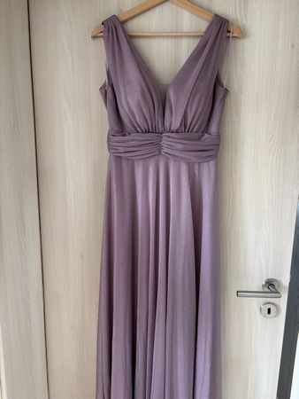 Lila Glitzer Abendkleid, Grösse 36, festlich & elegant