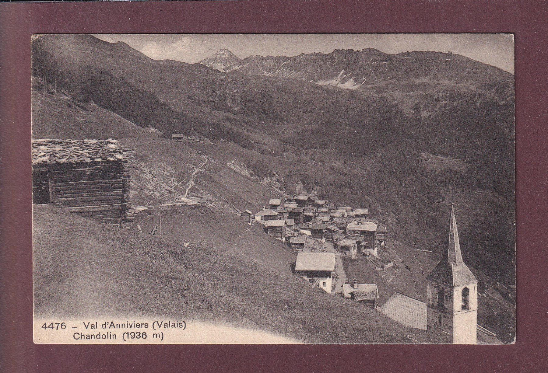 Cartoline postali: Val d'Anniviers - CHANDOLIN – Usato da Pully venduto da nicecards