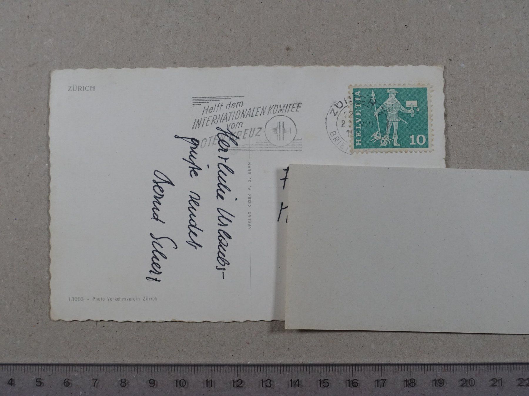 Cartoline postali: Zürich, 1960, Boot, Pedalo – Usato da Lenzburg venduto da fh1 1