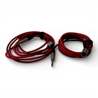 2x 3m Kabel  Mono Jack / Klinke  M 6.3mm zu XLR M (A206)