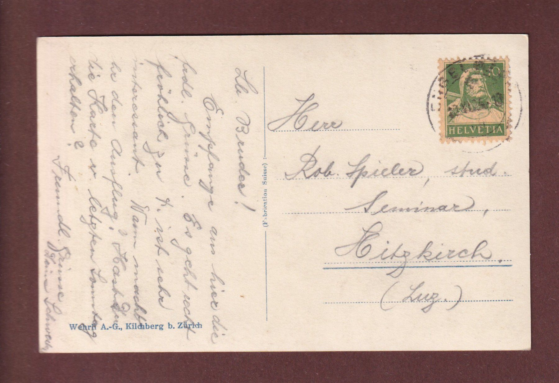 Cartoline postali: ENGELBERG - 1924 – Usato da Pully venduto da nicecards-shop 1