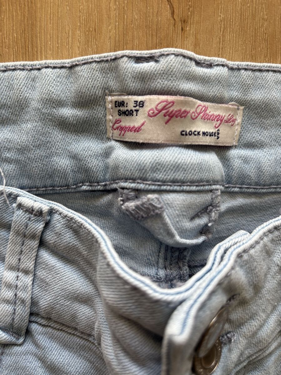 Jeans: Clockhouse Jeans, Super Skinny, Cropped, hellblau, Gr.38 – Nuovo (secondo la descrizione) da Eichberg venduto da Jaasaa96 2
