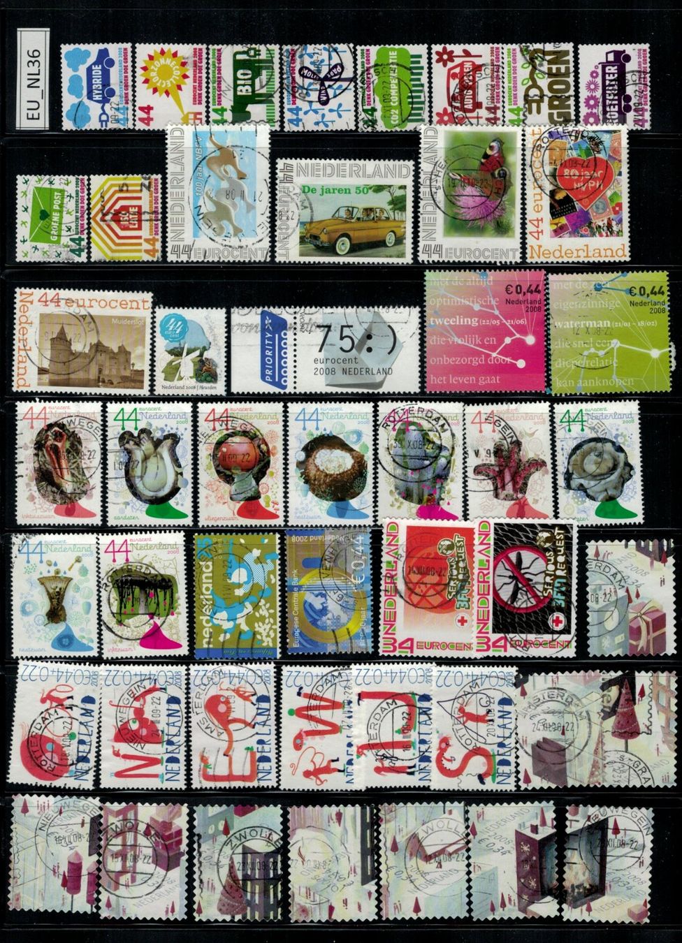 Tutti i francobolli: Niederlande 2008, EU_NL36 – Usato da Erlenbach ZH venduto da panstamps